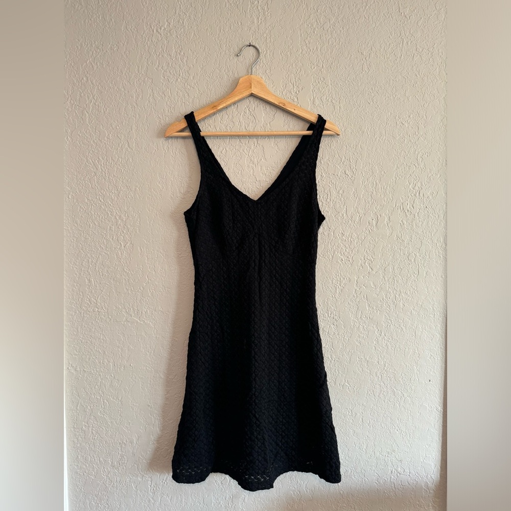 Black Express tricot lacy Dress